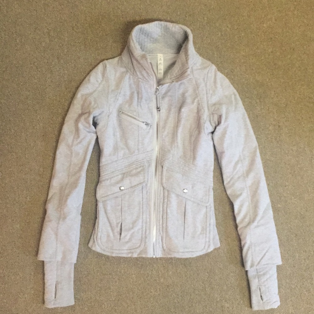 Lululemon athletica gray jacket, zip up